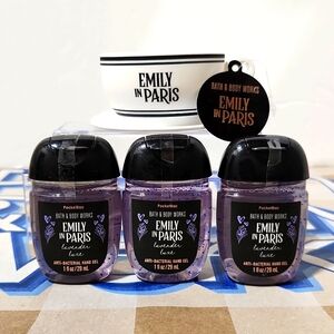 Bath & Body Works Latte Cup & Saucer PocketBac Holder+3 Hand Sanitizer G…